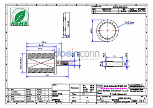 Conector Coaxial RF Recto para Montaje en Cable, Tipo N Hembra, Montaje en Panel - Product Image 2