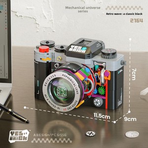 Mini briques <span class=keywords><strong>en</strong></span> forme de granules M242 – Modèle de caméra rétro tendance, jouet de construction populaire <span class=keywords><strong>en</strong></span> <span class=keywords><strong>ligne</strong></span>, décoration de bureau créative parfaite - Product Image 5