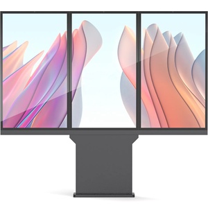 Màn hình kép 55 inch ngoài trời LCD quảng cáo kỹ thuật số ổ đĩa thru Bảng menu LCD kỹ thuật số biển hiển thị kiosk cho nhà hàng - Product Image 4