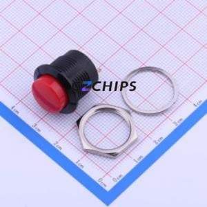 PB-02-PM-R Push Button Switch Switch ( Key Shape: Round Button )( Mounting Type: Through Hole )( Contact Current: 6A ) - Product Image 1