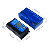 GCSOAR AT1024 10A 12V 24V Régulateur de Charge Solaire PWM Avec Grand Écran LCD