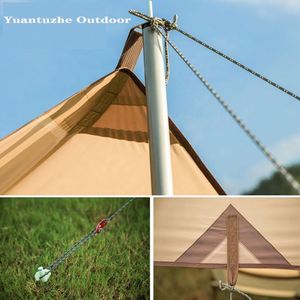 Outdoor Camping Tent Rain Fly <b>Tarp</b> 210T Nylon Ripstop Polyester Waterproof Lightweight Survival Gear Shelter Awning Canopy Pole - Product Image 4
