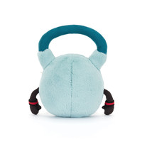 Peluche Amuseables Kettlebell Sportive en Forme de Cat Kettlebell, Jouet Doux de la Série Amuseables, Cadeau Parfait pour Anniversaire