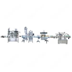 Línea de producción dispensadora automática de aceite de Motor lubricante | Sellado de lámina de tapado de llenado de pistón | Máquina de etiquetado HengYuan