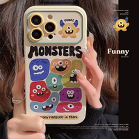 Funda de Teléfono Pintada a Prueba de Golpes con Diseño de Monstruo Alienígena para / 17 para 15 13 Pro Max 16 Pro