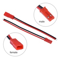 Conector macho y hembra BEC JST de 2 pines con cable de silicona de 22AWG para batería Lipo