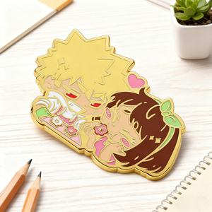 Aimants de réfrigérateur en alliage de zinc émaillé personnalisés en gros, 2D 3D, dessins animés mignons, anime, aimant de réfrigérateur, souvenir, cadeau - Product Image 1