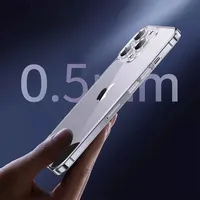Coque de téléphone transparente ultra mince pour iPhone 16 Pro Max étuis en silicone TPU souple couverture arrière pour iPhone 16Plus 16Pro coque de protection