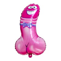 Ballon gonflable en aluminium en forme de pénis pour soirées sexy, accessoires de fête, cadeau amusant pour future mariée, jouet unique