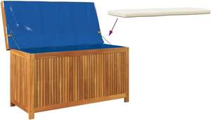 <span class=keywords><strong>Coffre</strong></span> de rangement extérieur <span class=keywords><strong>en</strong></span> <span class=keywords><strong>bois</strong></span> d'acacia 44.5 \ "x19.7 \" x23.8 \ "Couvercle de boîte de coussin <span class=keywords><strong>en</strong></span> <span class=keywords><strong>bois</strong></span> de grande capacité pour le jardin, la <span class=keywords><strong>piscine</strong></span> et le garage. - Product Image 2