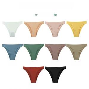 Perizoma a Vita Media con Taglio Laser Posteriore, Intimo Donna Senza Cuciture in Tessuto Ice Silk - Product Image 3