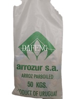 Sac de riz en plastique transparent 100% vierge, emballage de sac de 20kg 25kg, sac tissé en pp