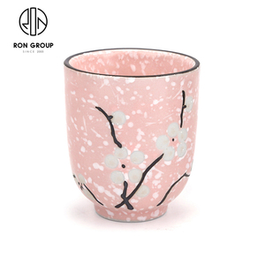 Taza de café japonesa de 3 pulgadas, Taza de cerámica de vidrio liso sin mango, borde roto, Vintage, mate - Product Image 4