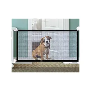 Protection Dog Safety Isolation Pet Folding Gate, Install Anywhere Retractable Strong Baby Playground Gate