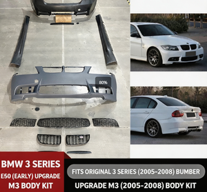 ชุดแต่งภายนอกรถยนต์ Auron 3 Series E90 รุ่นใหม่ อัพเกรดกันชน ปี 2005-2008 M3 ราคาดีที่สุด ชุดกันชนครบชุด ขายส่ง - Product Image 1