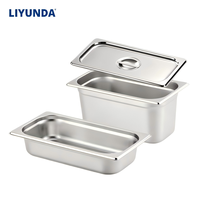 Bac Gastronorme 1/3 en Acier Inoxydable 201 Anti-Rouille 65mm pour Buffet, Bain-Marie, Hôtellerie, Restauration, Vente en Gros