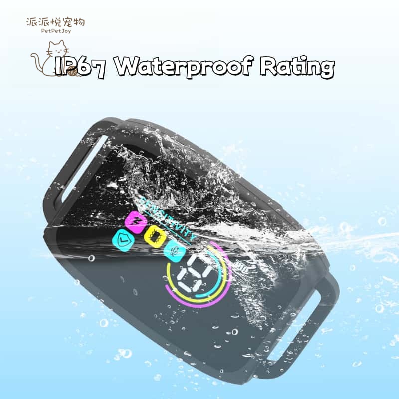 PetPetJoy Smart Anti-Barking Dog Training Collar PSP-3 - LCD Color Screen, Automatic Voice Control,