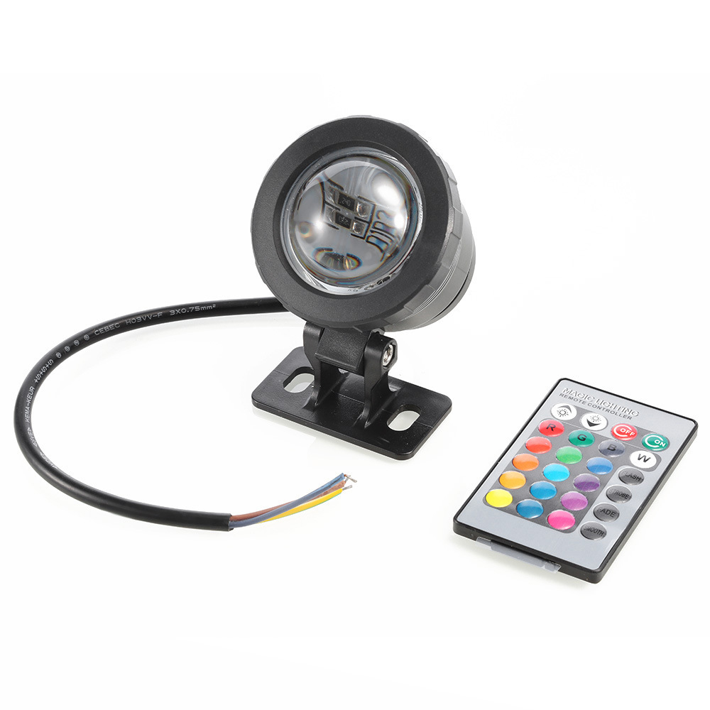 RGB ha condotto la luce subacquea di inondazione DC12V 10W impermeabile piscina farter all'aperto fontane stagno acquario lampada per esterni