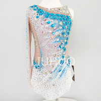 LIUHUO Justaucorps de gymnastique rythmique pour filles grande taille vêtements de danse exotique Enfants Performance Robe de danse pour femmes Costumes personnalisés