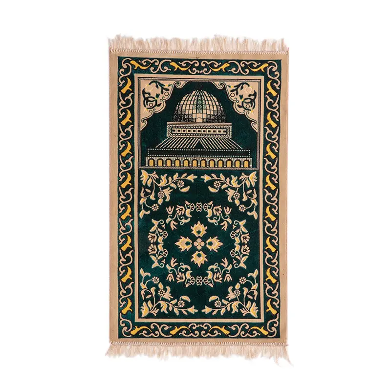 MU nuovo prodotto personalizzato janamaz preghiera tappeti popolare preghiera tappetino da preghiera per musulmano tappeto di flanella ramadan