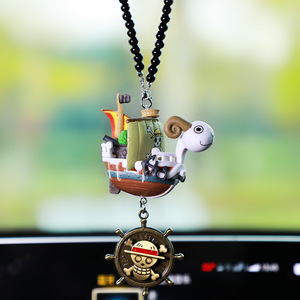 Nouveaux pendentifs porte-clés Anime <span class=keywords><strong>Luffy</strong></span> Ship Going Merry pour voitures, accessoires <span class=keywords><strong>de</strong></span> voiture mignons, pendentif décoratif pour rétroviseur <span class=keywords><strong>de</strong></span> voiture - Product Image 2