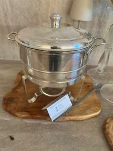 Precios Accesibles: Plato para Calentar Comida (Chafing Dish) de Acero Inoxidable Estilo Antiguo en Venta por Exportadores - Product Image 5