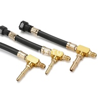 Kit de jauge de testeur de pression de pompe d'injection d'injecteur de carburant 0-140PSI Kit de testeur de pression de carburant d'essai d'injecteur de mazout de gaz d'essence de voiture