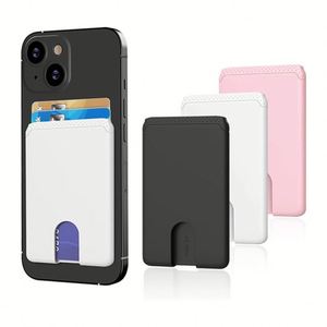 Porte-cartes adhésif X49 Easy Push Upgrade avec logo personnalisé, en silicone, pour téléphone portable et cartes de crédit - Product Image 3