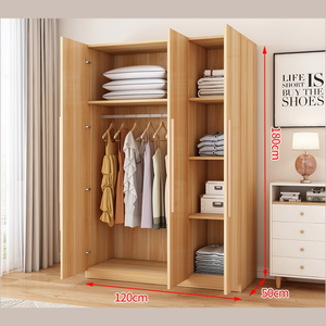 <span class=keywords><strong>Armadio</strong></span> Guardaroba Moderno in Legno con Ante Scorrevoli Bianco per Bambini e Ragazzi, Mobili Semplici per Camera da Letto, Dimensioni Personalizzabili per la Casa - Product Image 3