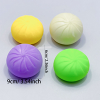 Jouet sensoriel anti-stress en silicone en forme de ravioli coloré, jouet de simulation alimentaire pour enfants et filles, cadeau 2026