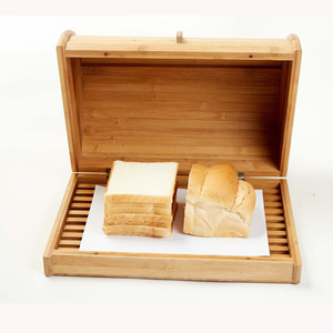 Boîte à pain en bambou Sunlight 340X260X170, antidérapante, pour la cuisine - Product Image 4