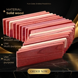 Blocchi di Legno di Cedro Rosso Aromatico al 100% per Armadi, Repellente Naturale contro le Tarme, Deodorante per Cassetti e Guardaroba, Protezione per Vestiti - Product Image 1