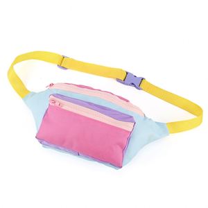 Wholesale Custom Print Fashion Waterproof Beach Swimming Travel Purple <b>Rainbow</b>-Colored Polyester Makeup Bags for Home Outdoor - Product Image 4