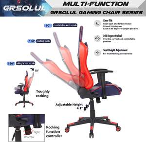 Bleu haute qualité hommes ergonomique PC <span class=keywords><strong>Gamer</strong></span> ascenseur chaises hauteur réglable <span class=keywords><strong>pas</strong></span> <span class=keywords><strong>cher</strong></span> Tech ordinateur sièges inclinables pour <span class=keywords><strong>bureau</strong></span> à domicile - Product Image 6