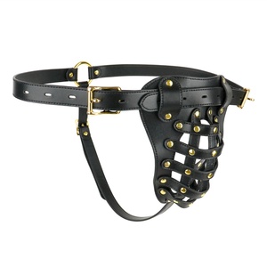 กางเกงหนังแฟนซีรูปทรงถักแบบรัดรูปเซ็กซี่ ปรับได้ สไตล์ BDSM สำหรับผู้ชาย - Product Image 3