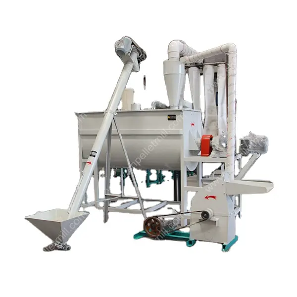 feed mixer machine animal cattle chick poultry screw feed premix mixer poultry feed grinding machine