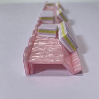 Support de Mahjong en Acrylique Rose Poli Moderne Judaica Pearl avec Poussoir Magnétique pour Présentation
