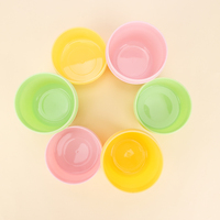 50 g 100 g 200 g Pots en plastique ronds et trapézoïdaux de luxe pour animaux de compagnie en vrac Grand pot en plastique à large ouverture pour crème nettoyante