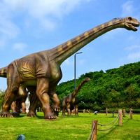 Modèle 3D de Brachiosaurus animatronique grandeur nature de Zigong Cetnology pour parc d'attractions