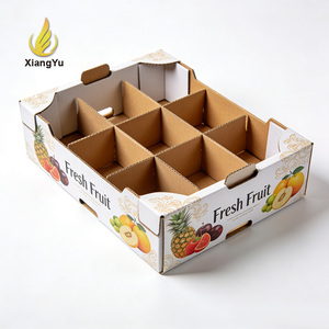 Caja de Embalaje de Cartón Corrugado de Alta Calidad para Duraznos, Logotipo Personalizado, Impermeable, Diseño en Relieve de Alta Gama, Forro de Esponja - Product Image 1