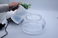 Mini humidificateur d'air électrique personnalisable avec lumière nocturne anti-gravité et brume épaisse, diffuseur d'arômes pour chambre de bébé et hôtel