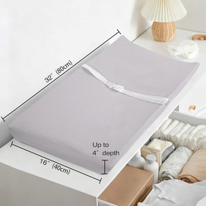 Rắn Màu Bông Tã Thay Đổi Pad Bìa Mềm Tùy Chỉnh Phim Hoạt Hình In Bé Thay Đổi Bảng Mat Bao Gồm Cho Bé Trai Và Cô Gái - Product Image 3