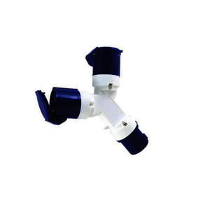 Prise industrielle IP44 2P+T de 1m à 2h 16A, idéale pour les applications électriques en environnements extérieurs et humides. - Product Image 1