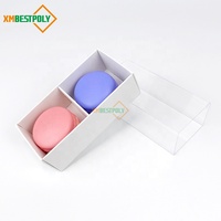 Lot de 2 boîtes cadeaux d'emballage en papier personnalisé avec insertion séparatrice pour dessert, donuts et gâteaux