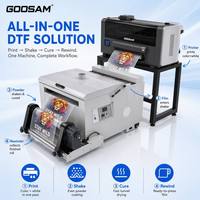 A3 DTF Printer 2-kops 30cm XP600 F1080 I3200 Poeder Shaker Droger T-Shirt PET Film Heat Transfer Automatische Digitale Machine