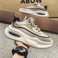 Chaussures à plateforme avec coussin d'air, chaussures décontractées pour hommes, chaussures de papa, baskets tendance respirantes, baskets épaisses, chaussures de sport décontractées pour homme