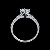 En stock – Bagues de mariage pour femme en argent 925 plaqué rhodium, moissanite, anniversaire, luxe léger, couleur D, forme géométrique