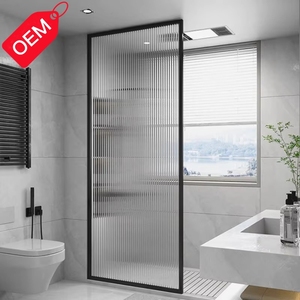 Phổ Biến Sang Trọng Kính Tắm Màn Hình Cửa Hộp Đầy Đủ Với Miễn Phí Đứng Đơn Giản Phòng Tắm Vách Không Khung Cho Phòng Tắm - Product Image 4