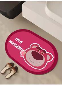 <span class=keywords><strong>Tapis</strong></span> de bain à poils longs extra-doux et super absorbant <span class=keywords><strong>Tapis</strong></span> de dessin animé Souris Flocage Matériau en microfibre pour hôtel Salle de bain Baignoire - Product Image 6