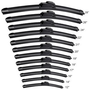 Essuie-glace universel en caoutchouc naturel sans armature de qualité supérieure, 14-30 pouces, pour <span class=keywords><strong>pare</strong></span>-<span class=keywords><strong>brise</strong></span> de voiture, compatible avec toutes les voitures - Product Image 5